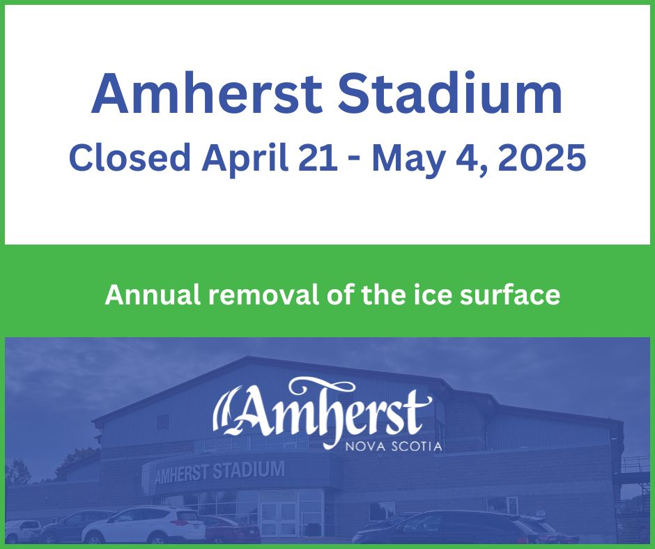 Amherst Stadium Closure Ice Removal 20250415