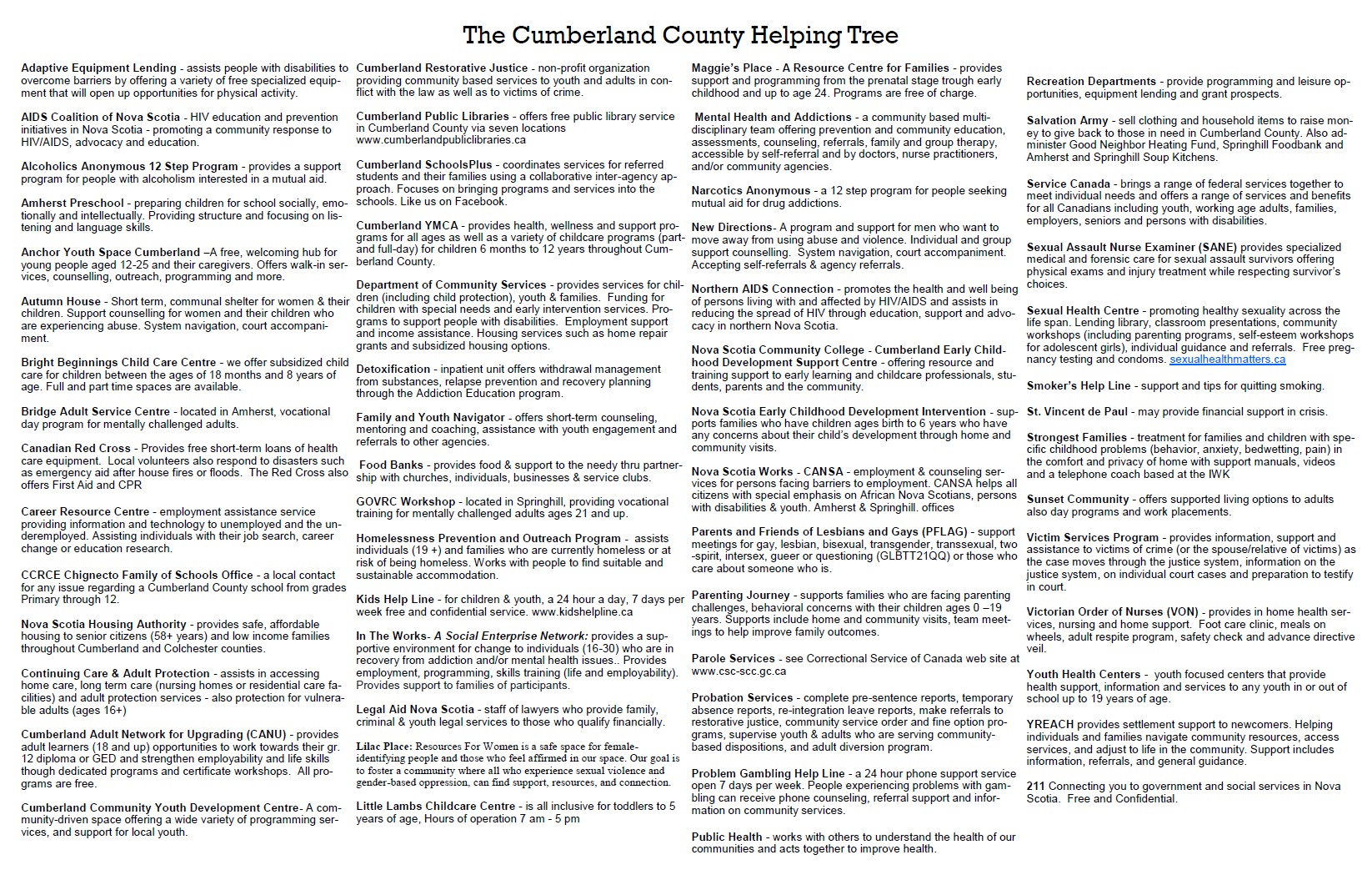 Cumberland Helping Tree P2 Jan 2026